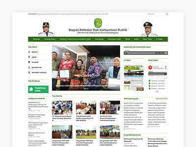 Mockup Web of Government Public relations