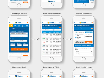 Draft Tiket.com Mobile Design