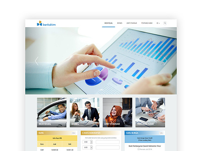 East Kalimantan Bank bank company corporate goverment homepage landingpage local web website