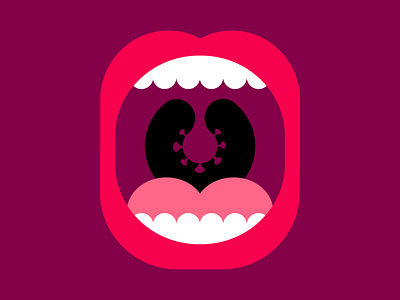 Could you be Infected? conceptual art conceptual illustration coronavirus covid 19 design digital digital illustration editorial illustration lips mouth vectorart