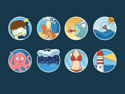 icon — summer ocean icon luncher ocean summer