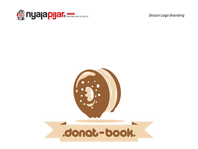 Donat Book branding logo