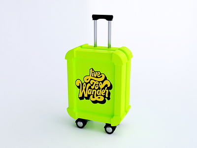 Suitcase 3d branding design graphic design illustration vector дизайн