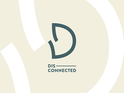 Dis—Connected d disconnected letter logo random