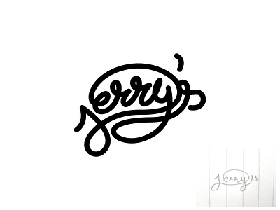 jerry's ~ Lettering experimental lettering logo typography