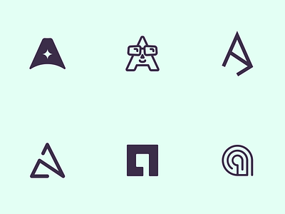 "A" branding design icons icons design logo personal branding