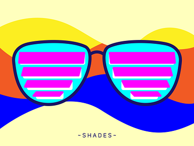 S H A D E S colorful design illustration random shades