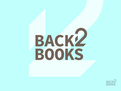 Back 2 Books Logo design logo typography