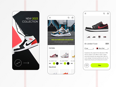 Shoes | Mobile App app design graphic design mobile ui ux