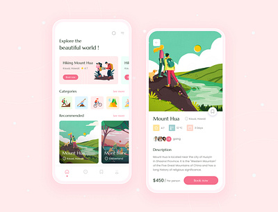 Travel App! adventure app camping clean ui design dribbble hiking illustration ios mobile mobile app product tourism tours travel travel app traveling trip ui ux