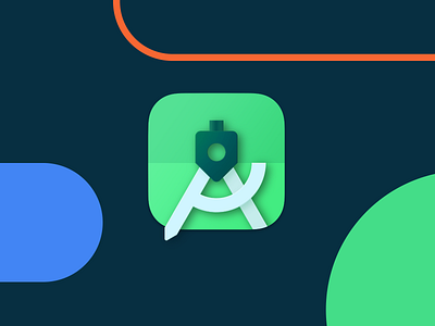 Android Studio Icon Big Sur Style app design icon
