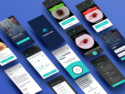 AI-Powered Skin Cancer Detection App analyse analyse image android artificial intelligence dermatoscope healthcare illustration ios melanoma mobile app patient prototype skin cancer skin lesion ui ux