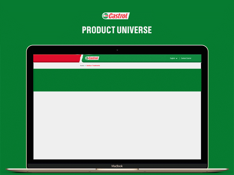 Castrol Product Universe App animation breadcrumb castrol filter data interaction motion design product rapid prototyping ui ux