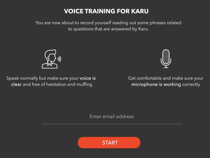 Speech-to-Text Voice Training Tool - Animated animation artificial intelligence chat bot cognitive prototype recording voice speech to text ux voice voice assistant voice interface voice recognition