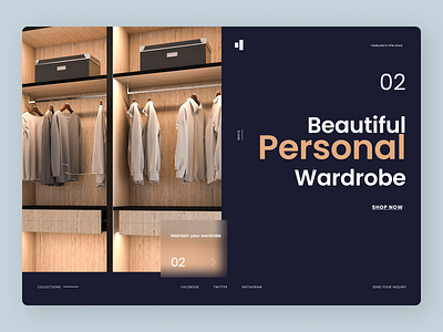 Wardrobe Landing Page Concept