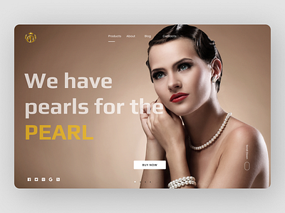Jewelry Landing Page branding design graphic design jewelry minimal typography ui ux web website