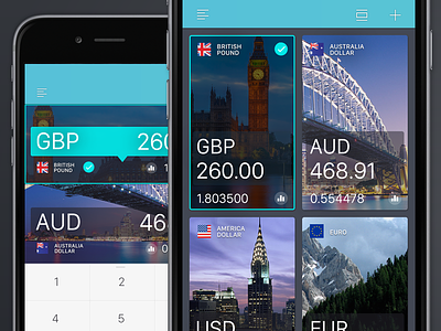 Currency App - iPhone app currency design finance fx ios8 iphone mobile photoshop ui