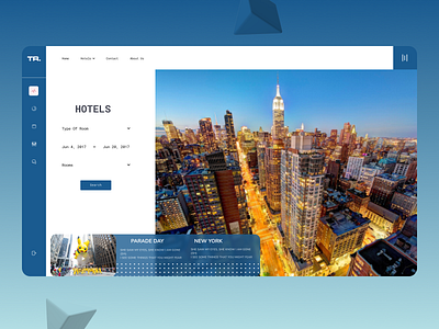 Online Hotel Booking Web Design branding design minimal ui ux web website