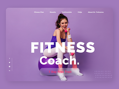 Fitness Trainer design designs new ui ux web