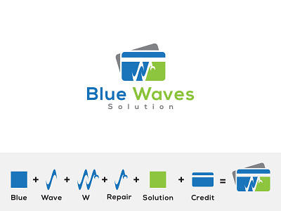 Credit Card Repair Logo branding credit creditcard design flat graphic design icon illustrator logo logodesigner repair symbol