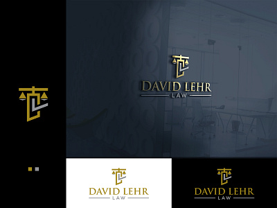 DL Letter Law Logo design branding design dl flat graphic design icon illustrator law logo symbol typography
