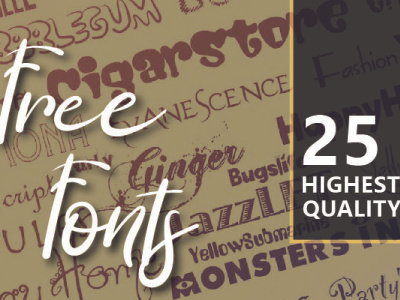 25 free fonts highest quality