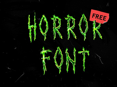 free horror font adobe illustrator adobe photoshop adobe xd figma free psd freebie graphicdesign sketch uiux