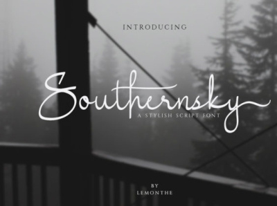 Free Southernsky Script Font adobe illustrator adobe photoshop adobe xd adobexd figma freebie illustration sketch uiux