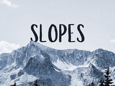 Free Slopes Brush Font