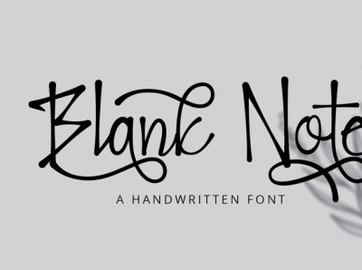 Blank Note - Ink Handwritten Font Free adobe illustrator adobe photoshop adobe xd adobexd figma free psd freebie graphicdesign sketch uiux