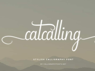 Catcalling Calligraphy Script Font