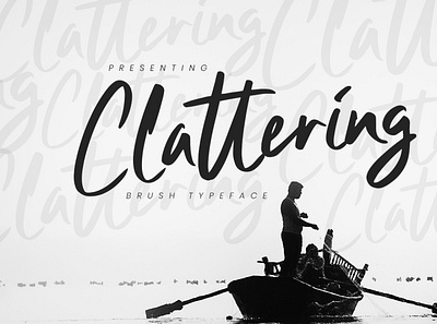 Clattering Brush Free Font adobe illustrator adobe photoshop adobe xd adobexd figma free psd freebie graphicdesign sketch uiux