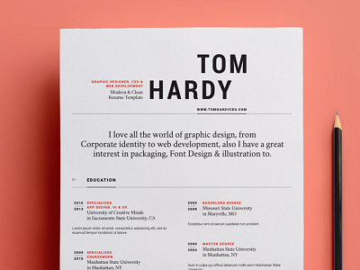 Clean Colorful Resume 1