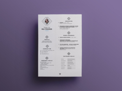 Resume Template 1 768x573 adobe illustrator adobe photoshop adobe xd adobexd branding free psd graphicdesign illustration sketch uiux