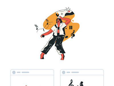 Music Illustrations Pack Free Download adobe illustrator adobe photoshop adobe xd design figma graphicdesign illustration logo sketch uiux