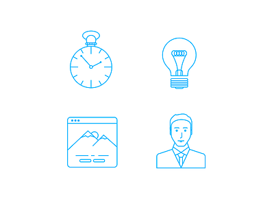 Outline style icons