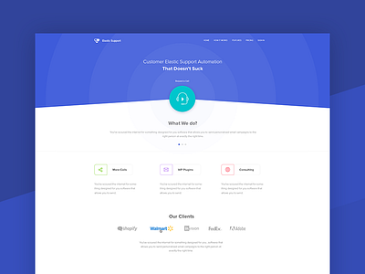Simple Landing Page call clean flat landing page simple web