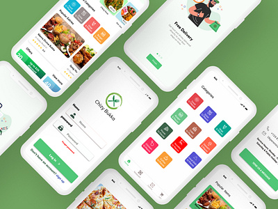 Concept App for ChizyBukka Restaurant app design illustration typography ui ux web