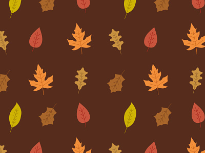 Autumn Leaves Seamless Pattern