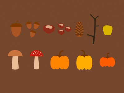 Autumn forest illustrations