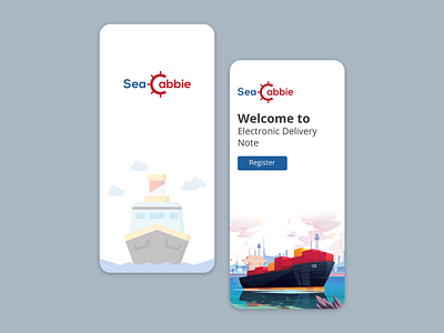 SeaCabbie App Mobile UI Design Mockup design graphic design illustration mobile aap ui mobile ui ui ux