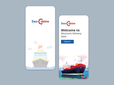 SeaCabbie App Mobile UI Design Mockup