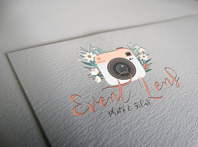 Event Lens Photo & Films Logo Design Mockup2 branding design graphic design icon illustration logo vector