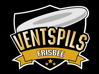 Ventpils frisbee club branding logo design