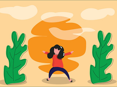 Morning stretch flat design. flat design flatdesign human illustration