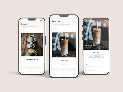 Coffee Shop Mobile App Design