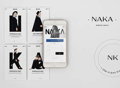 NAKA Fashion App beauty branding clean design ecommerce graphic design illustration logo ui ux