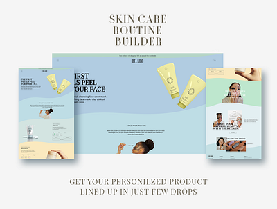 RELAIDE Skin Care beauty branding ecommerce graphic design illustration logo project skin care ui uiux vector