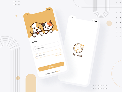 Pet Adoption app app design login screen login ui pet adoption pet app ui ui design uiux design