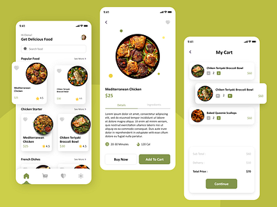 Food Delivery App application figma graphic design mobileappdesign ui uidesign ux uxdesign